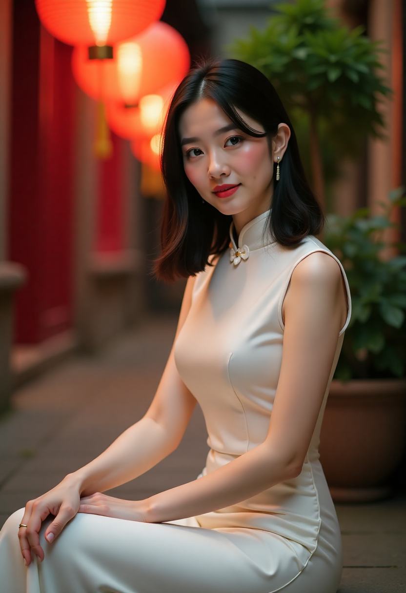 午后阳光下的校园走廊